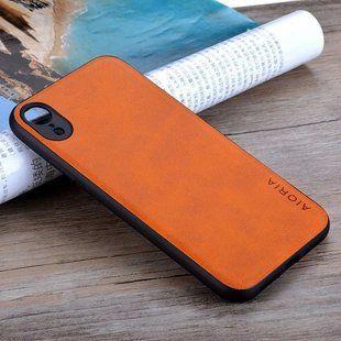 Шкіряний чохол AIORIA Vintage для Apple iPhone XR orange