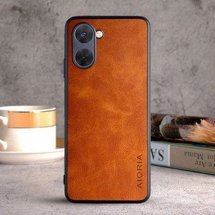 Кожаный чехол AIORIA Vintage для Realme C33 / C33 2023 orange