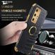 Чохол для Huawei P40 Pro з тисненням під шкіру крокодила і магнітним утримувачем Yellow
