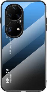 Чехол Huawei P50 Gradient Hello Blue Black