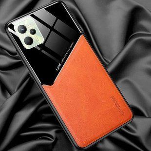 Бизнес чехол бампер GENEROUS для Realme C35 / Narzo 50A Prime из стекла и искусственной кожи