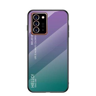 Чехол Samsung Galaxy Note 20 Ultra Gradient Hello Purple Green