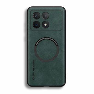 Шкіряний чохол OLGE з MagSafe для Xiaomi Poco X6 Pro Green