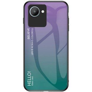 Чехол Realme C30s Gradient Hello Purple Green