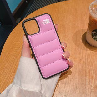 Чохол пуховик Puffer Case Apple Iphone 12 Pro Max Pink