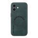 Шкіряний чохол OLGE з MagSafe для Apple iPhone 16 Green