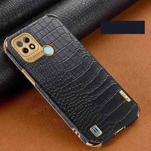Чехол для Realme C21 / C21Y / C25Y с тиснением под кожу крокодила и магнитным держателем