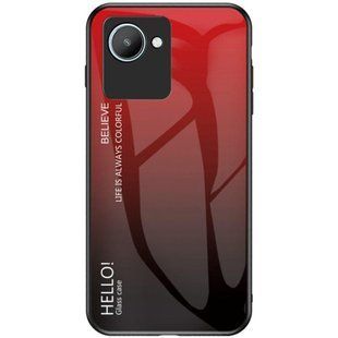 Чехол Realme C30s Gradient Hello Red Black