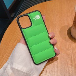 Чохол пуховик Puffer Case Apple Iphone 12 Pro Max Green
