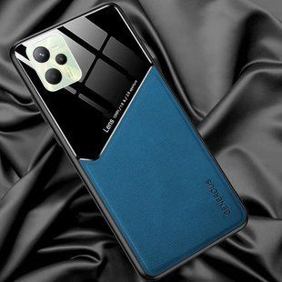 Бизнес чехол бампер GENEROUS для Realme C35 / Narzo 50A Prime из стекла и искусственной кожи
