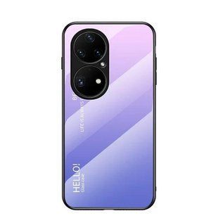 Чехол Huawei P50 Pro Gradient Hello Pink Purple