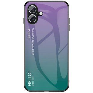 Чехол Apple iPhone 16 Plus Gradient Hello Purple Green