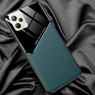 Бизнес чехол бампер GENEROUS для Realme C35 / Narzo 50A Prime из стекла и искусственной кожи