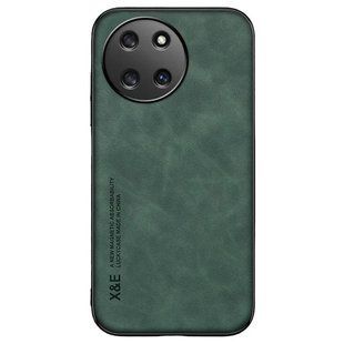 Кожаный чехол Sheepskin с магнитом для Realme 11 4G Green