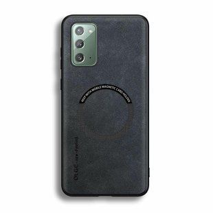 Шкіряний чохол OLGE з MagSafe для Samsung Galaxy Note 20 Dark gray