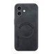 Кожаный чехол OLGE с MagSafe для Apple iPhone 16 Plus Dark gray