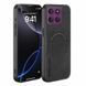 Кожаный чехол OLGE с MagSafe для Motorola Edge 60 Pro Dark gray