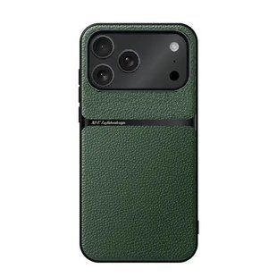 Шкіряний чохол Elegance з магнітом для Apple iPhone 17 Pro Green