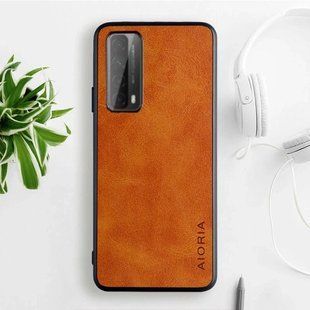 Шкіряний чохол AIORIA Vintage для Huawei P Smart 2021 orange