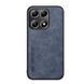 Кожаный чехол Sheepskin с магнитом для Xiaomi 14T Pro Blue