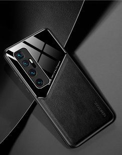 Бизнес чехол бампер GENEROUS для Xiaomi Mi 10 Ultra из стекла и искусственной кожи