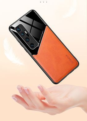 Бизнес чехол бампер GENEROUS для Xiaomi Mi 10 Ultra из стекла и искусственной кожи