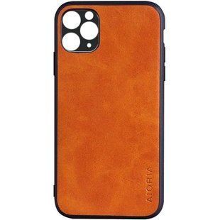 Кожаный чехол AIORIA Vintage для Apple iPhone 11 Pro Max orange