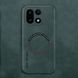 Кожаный чехол OLGE с MagSafe для OnePlus 15 Green