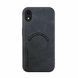 Кожаный чехол OLGE с MagSafe для Apple iPhone XR Dark gray