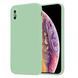 Силиконовый чехол Soft Touch для Apple iPhone XS Max Matcha green