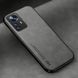 Кожаный чехол Sheepskin с магнитом для Xiaomi 12 Pro Light gray