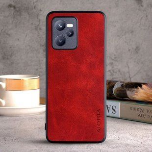 Кожаный чехол AIORIA Vintage для Realme C35 / Narzo 50A Prime red