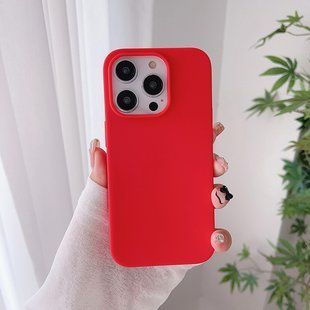 Силиконовый чехол Soft Touch для Apple iPhone 16 Pro Red