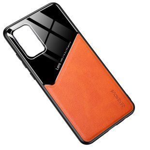 Бизнес чехол бампер GENEROUS для Samsung Galaxy S20 FE из стекла и искусственной кожи