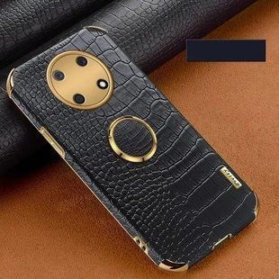 Чохол для Realme 12 5G з тисненням під шкіру крокодила і магнітним утримувачем