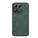 Кожаный чехол Sheepskin с магнитом для Xiaomi 14T Pro Green