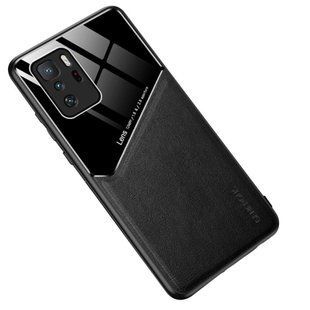 Бизнес чехол бампер GENEROUS для Xiaomi Poco X3 GT из стекла и искусственной кожи