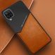 Бізнес чохол бампер GENEROUS для Samsung Galaxy A12 з скла і штучної шкіри