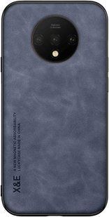 Шкіряний чохол Sheepskin з магнітом для OnePlus 7T Blue