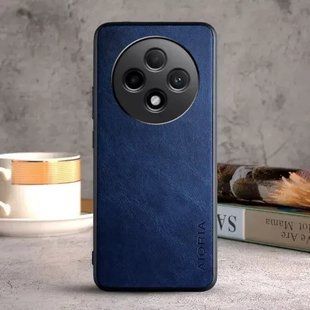 Кожаный чехол AIORIA Vintage для Oppo Reno12 F 4G blue