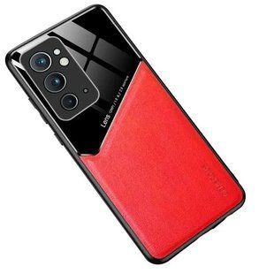 Бізнес чохол бампер GENEROUS для OnePlus 9RT зі скла і штучної шкіри