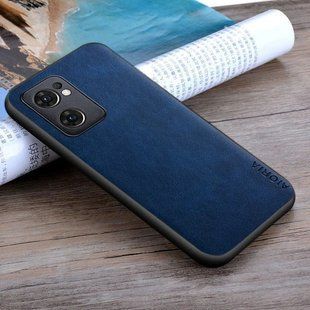 Кожаный чехол AIORIA Vintage для Oppo Reno7 5G / Find X5 Lite blue