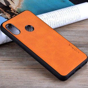 Кожаный чехол AIORIA Vintage для Xiaomi Mi A2 Lite / Redmi 6 Pro orange