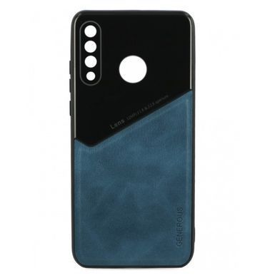 Бизнес чехол бампер GENEROUS для Huawei Honor 10i из стекла и искусственной кожи