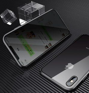 Magnetic case Full Glass 360 (магнитный чехол) ANTI SPY Анти-шпион для Apple iPhone 16 Pro