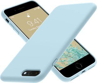 Силиконовый чехол Soft Touch для Apple iPhone 8 Plus Light blue
