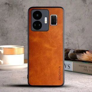 Шкіряний чохол AIORIA Vintage для Realme GT5 orange