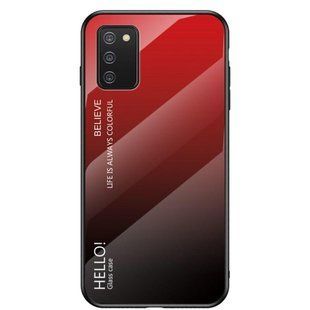 Чехол Samsung Galaxy A02s Gradient Hello Red Black