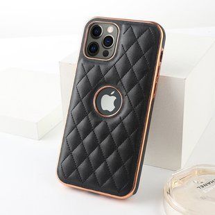 Розкішний м'який чохол Lambskin Premium case для Apple Iphone 12 Pro Black