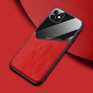 Бізнес чохол бампер GENEROUS для Apple Iphone 12 з скла і штучної шкіри